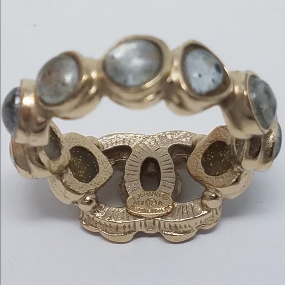 Chanel multicolored gold tone embellished ring - Picture 5 of 8